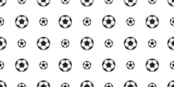 Ballon Football Motif Sans Couture Vecteur Football Carrelage Fond Écran — Image vectorielle