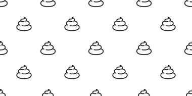 Poo Seamless pattern vector Cartoon isolated doodle illustration wallpaper tile background clipart