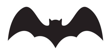 yarasa vektör simge logo Cadılar Bayramı karakter hayalet illüstrasyon karikatür grafik sembolü
