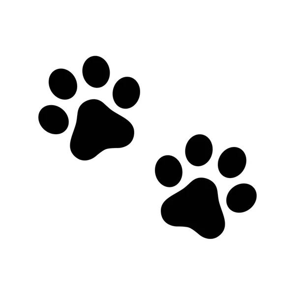 Dog Paw Vector Footprint Icon Logo Symbol Graphic Illustration Cat — Stock Vector