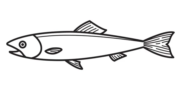 Balık Somon Vektör Simge Logo Illüstrasyon Karakter Sembol Grafik Karikatür — Stok Vektör
