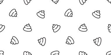 İzole kaka Dikişsiz desen vektör karikatür doodle illüstrasyon tekrar duvar kağıdı döşeme arka planı