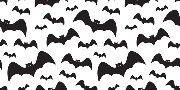 Chauve Souris Motif Sans Couture Halloween Vecteur Écharpe Isolé Dracula — Image vectorielle