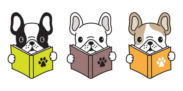 Anjing Vektor Perancis Bulldog Cakar Anjing Pug Kartun Karakter Ilustrasi - Stok Vektor