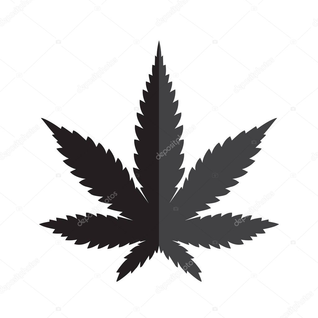 Marijuana vector cannabis leaf weed logo icon clip art illustration graphic