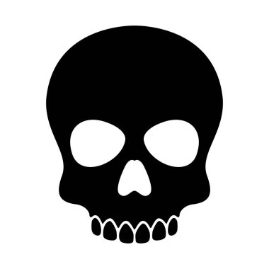 kafatası vektör Cadılar Bayramı simgesi logo korsan kemik iskelet illüstrasyon klip sanat grafik