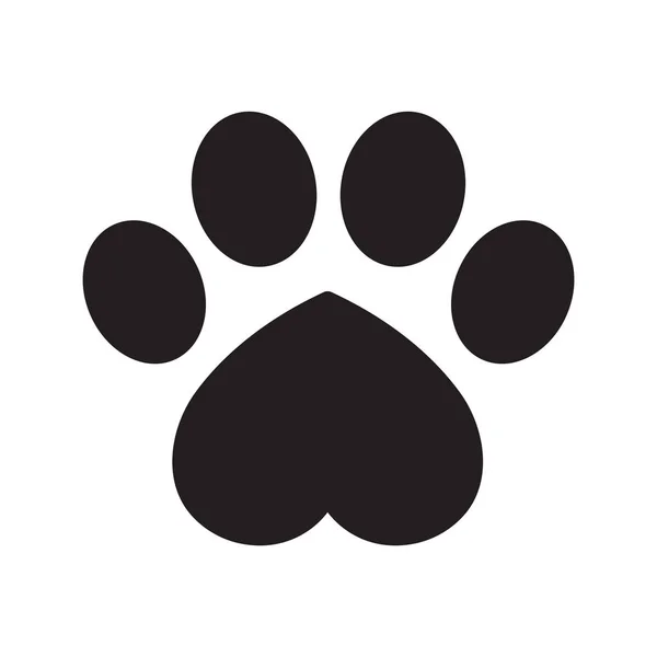 Dog Paw Vector Footprint Icon Logo Symbol Graphic Illustration French — Stock Vector