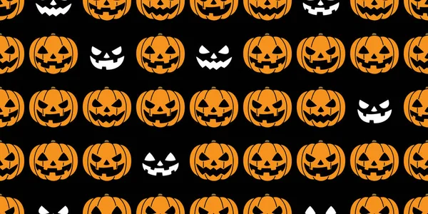 Dýňová Vzor Bezešvé Halloween Vektor Ghost Strašidelné Šátek Samostatný Opakování — Stockový vektor