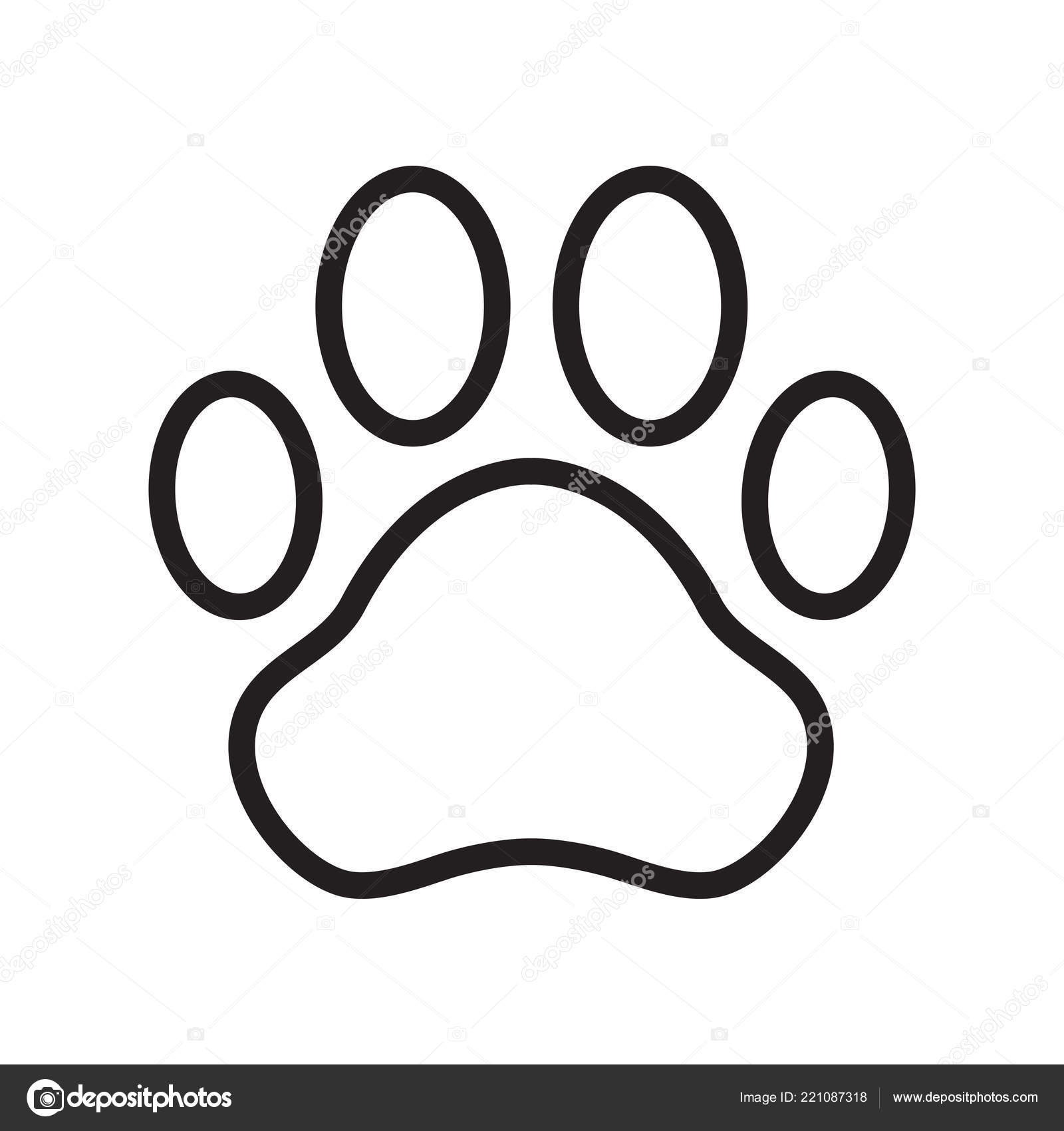 Image vectorielle Chien Patte Vecteur Icône Logo Dessin Animé Illustration  Chat Clip par ©CNuisin - 221087318, image size:1600x1700