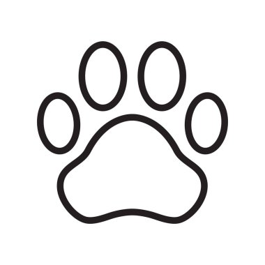 köpek pençe vektör simge logo çizgi film illüstrasyon kedi klip sanat Fransız buldozer