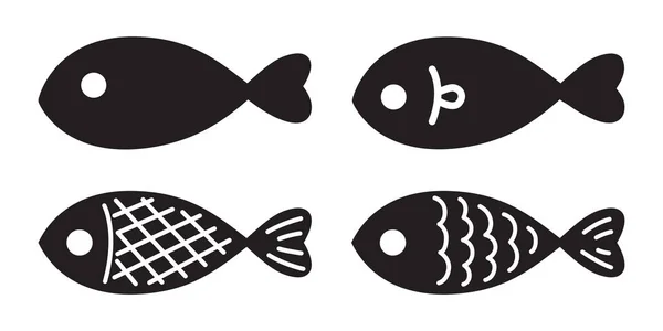 Balık Vektör Somon Logo Simge Illüstrasyon Karakter Grafik Sembolü Karikatür — Stok Vektör