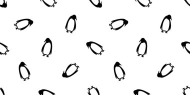 penguen Dikişsiz desen vektör karikatür ayı kutup Somon Balık izole kiremit arka plan tekrar duvar kağıdı doodle illüstrasyon eşarp
