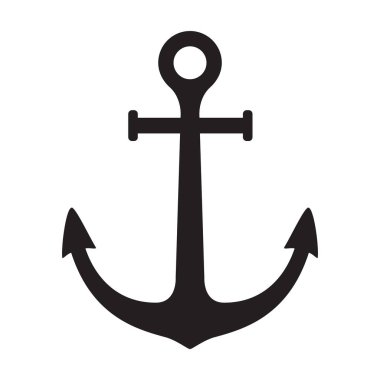 Çapa vektör simge logo tekne korsan deniz deniz illüstrasyon simge grafik tasarım küçük resim