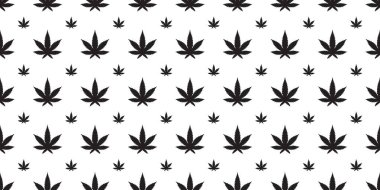 Esrar seamless modeli ot vektör esrar yaprak döşeme arka plan tekrar duvar kağıdı eşarp izole