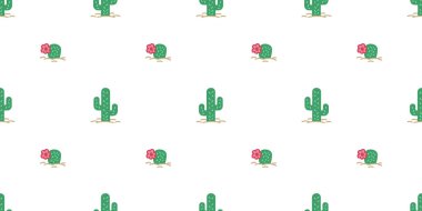 kaktüs Dikişsiz desen vektör çiçek bitki çöl botanica Bahçe yaz izole arka plan duvar kağıdı tekrar