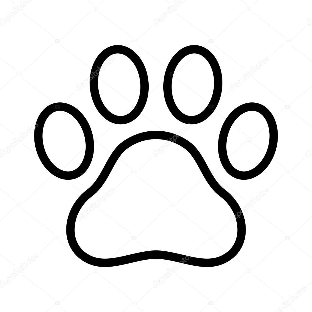 cane zampa vettore impronta icona logo simbolo grafico illustrazione  2198000 Arte vettoriale a Vecteezy