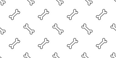 köpek kemiği Dikişsiz desen vektör Fransız buldozer pug arka plan beyaz duvar kağıdı izole