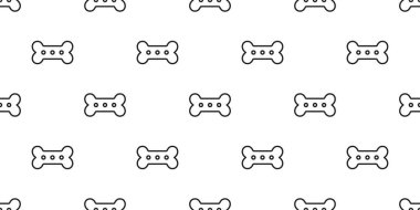 köpek kemik Dikişsiz desen vektör kiremit tekrar arka plan eşarp izole duvar kağıdı illüstrasyon