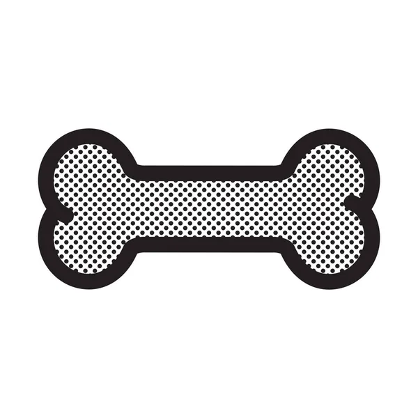 Pes Kosti Vektorové Ikony Logo Polka Dot Vzor Francouzský Buldoček — Stockový vektor
