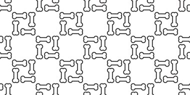 Kemik Seamless modeli köpek kemik vektör tekrar arka plan eşarp kiremit duvar kağıdı illüstrasyon beyaz