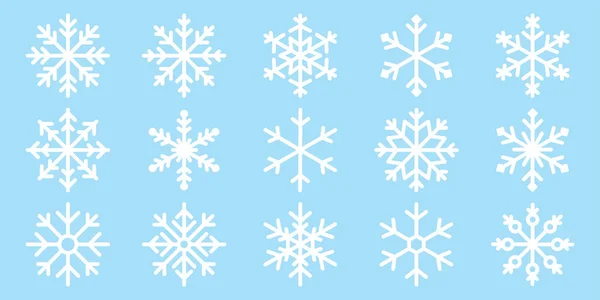Snowflake Vetor Ícone Natal Logotipo Neve Xmas Papai Noel Desenho — Vetor de Stock