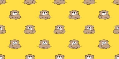 Dikişsiz desen kutup ayısı vektör panda ayı teddy izole arka plan tekrar karikatür doodle duvar kağıdı