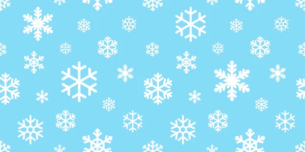 Snowflake Seamless Pattern Vector Christmas Snow Xmas Santa Claus Scarf — Stock Vector