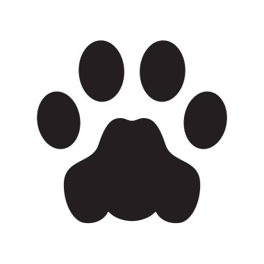 dog paw vector footprint icon logo french bulldog cat symbol cartoon sign illustration doodle graphic
