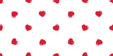 Kalp Dikişsiz desen Sevgililer vektör Hediyelik wrap kağıt izole eşarp döşeme arka plan tekrar duvar kağıdı