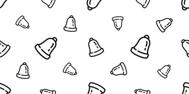 çan Noel Dikişsiz desen vektör Xmas eşarp izole tekrar duvar kağıdı döşeme arka plan illüstrasyon hediye beyaz kağıt ambalaj