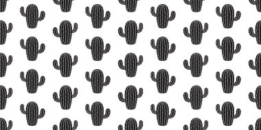 kaktüs Dikişsiz desen vektör çöl çiçeği botanica bitki Bahçe yaz eşarp arka plan tekrar duvar kağıdı illüstrasyon karalama izole