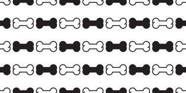 Köpek kemik Dikişsiz desen vektör pençe ayak izi Cadılar Bayramı eşarp Fransız buldozer çizgi film tekrar duvar kağıdı illüstrasyon kiremit arka plan doodle izole