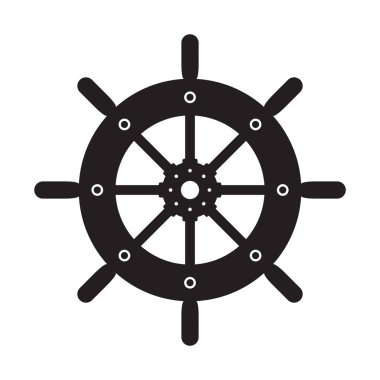 Çapa vektör simge logo korsan deniz deniz okyanus deniz tekne illüstrasyon simge dümen