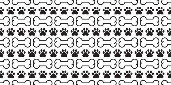 Dog bone seamless pattern paw vector footprint Halloween scarf isolated french bulldog cartoon repeat wallpaper illustration tile background