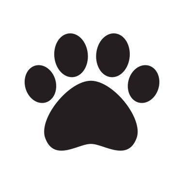 Ayak izi grafik Fransız illüstrasyon karakter karikatür kedi köpek pençe sembol simge vektör