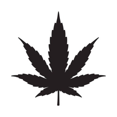 Esrar esrar otu vektör yaprak simgesi logo sembol grafik illüstrasyon