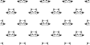 duvar kağıdı eşarp evde beslenen hayvan izole kedi kiremit model tasarlamak tekrar vektör