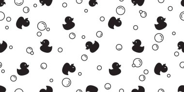 ördek kauçuk dikişsiz desen vektör ördeksi sabun köpüğü karikatür illüstrasyon kuş banyo duş tekrar duvar kağıdı fayans arka kıtabe izole