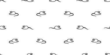 sıçan fare dikişsiz desen vektör karikatür eşarp izole tekrar duvar kağıdı fayans arka plan illüstrasyon