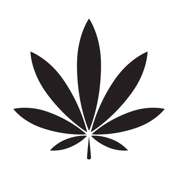 Marihuana Vector Cannabis Hoja Hierba Icono Símbolo Símbolo Signo Ilustración — Vector de stock