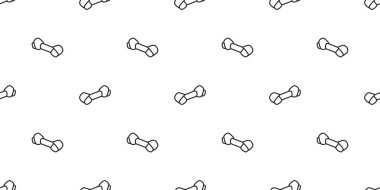 Köpek kemik dikişsiz desen vektör fransız bulldog pençe oyuncak pet karikatür eşarp izole tekrar duvar kağıdı karo arka plan illüstrasyon karalama beyaz