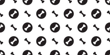 Köpek kemik dikişsiz desen vektör fransız bulldog pet halloween polka nokta karikatür eşarp izole tekrar duvar kağıdı fayans arka plan illüstrasyon doodle