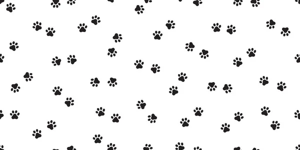 Собачья Лапа Бесшовный Шаблон Векторного Отпечатка Ноги Французский Бульдог Животное — стоковый вектор