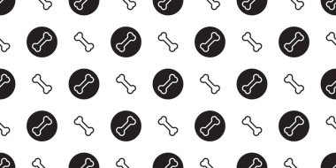 Köpek kemik dikişsiz desen vektör fransız bulldog pet halloween polka nokta karikatür eşarp izole tekrar duvar kağıdı fayans arka plan doodle illüstrasyon