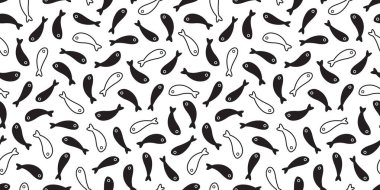 balık Dikişsiz desen köpekbalığı vektör orkinos somon eşarp izole yunus balina okyanus deniz tekrar duvar kağıdı fayans arka plan karikatür doodle illüstrasyon tasarım