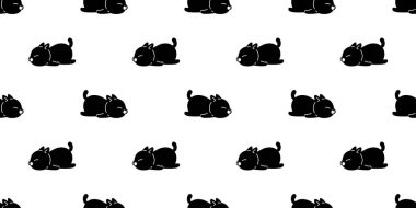 arka plan eşarp illüstrasyon izole kedi karikatür kiremit model siyah tasarlamak tekrar vektör