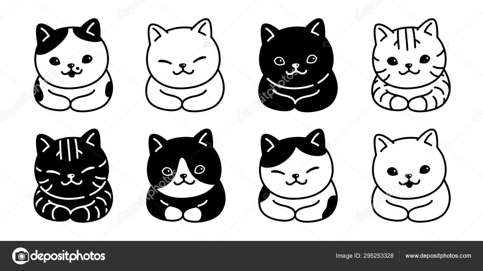 Calico cat Vector Art Stock Images | Depositphotos