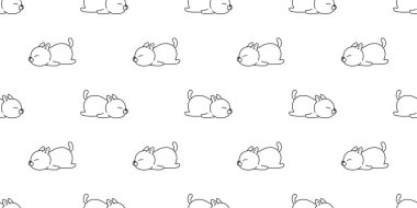 kedi dikişsiz desen vektör kedi yavrusu uyku eşarp izole kiremit duvar kağıdı tekrar arka plan karikatür illüstrasyon beyaz tasarım