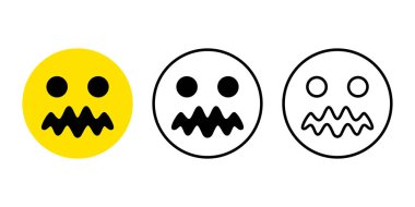 gülen yüz simgesi vektör Halloween kafatası logosu hayalet sembolü karakter karikatür illüstrasyon doodle tasarım