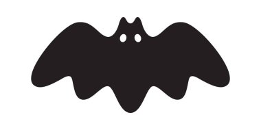 yarasa vektör simgesi logo Halloween sembolü dracula Vampire hayalet çizgi film karakter doodle illüstrasyon tasarımı